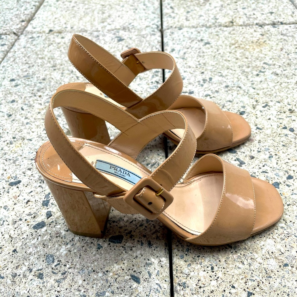 PRADA | Patent leather sandals